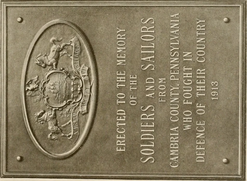 An illustration from Bronze memorials., 1916, leaf 26