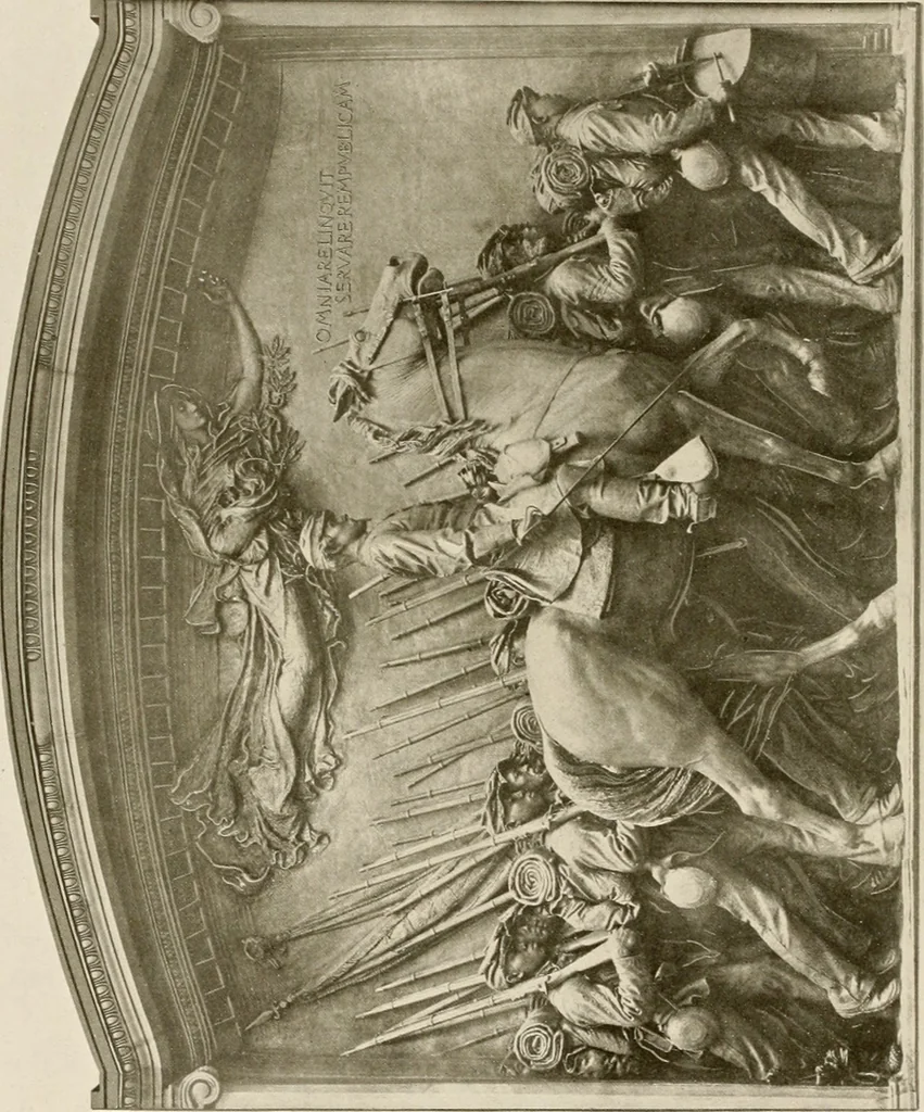 An illustration from Bronze memorials., 1916, leaf 5