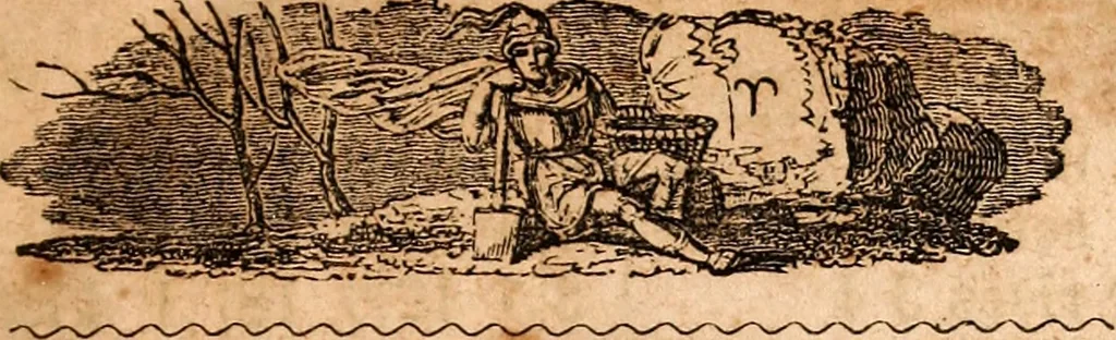 An illustration from Brother Jonathan's almanac, for the year of our Lord 1847, 1846, leaf 10