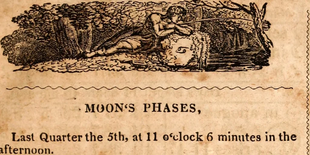 An illustration from Brother Jonathan's almanac, for the year of our Lord 1847, 1846, leaf 16