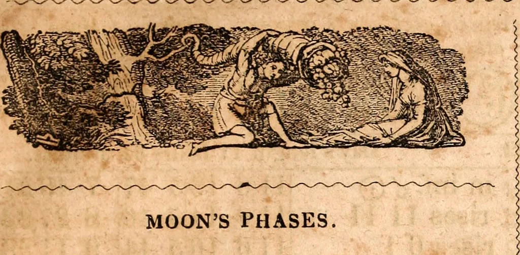 An illustration from Brother Jonathan's almanac, for the year of our Lord 1847, 1846, leaf 22