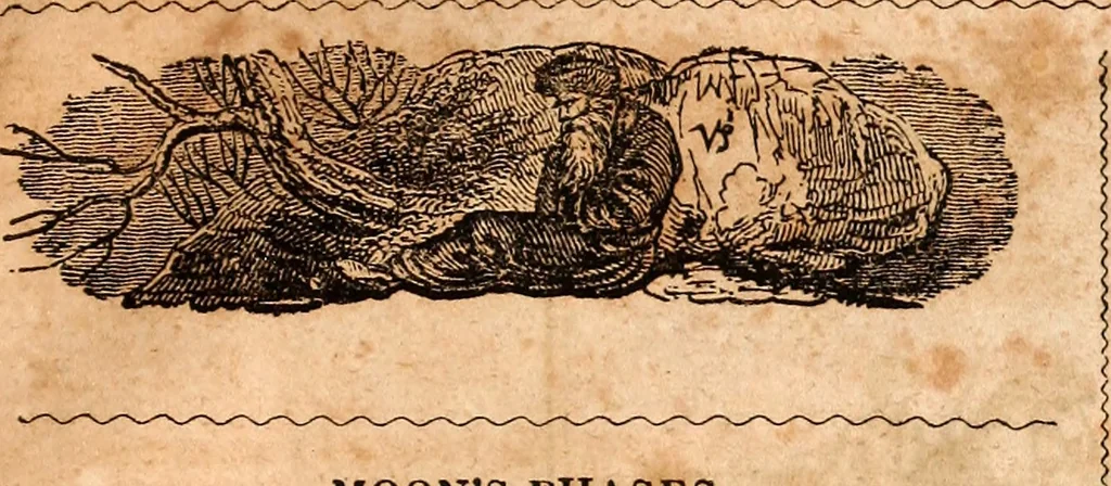 An illustration from Brother Jonathan's almanac, for the year of our Lord 1847, 1846, leaf 28