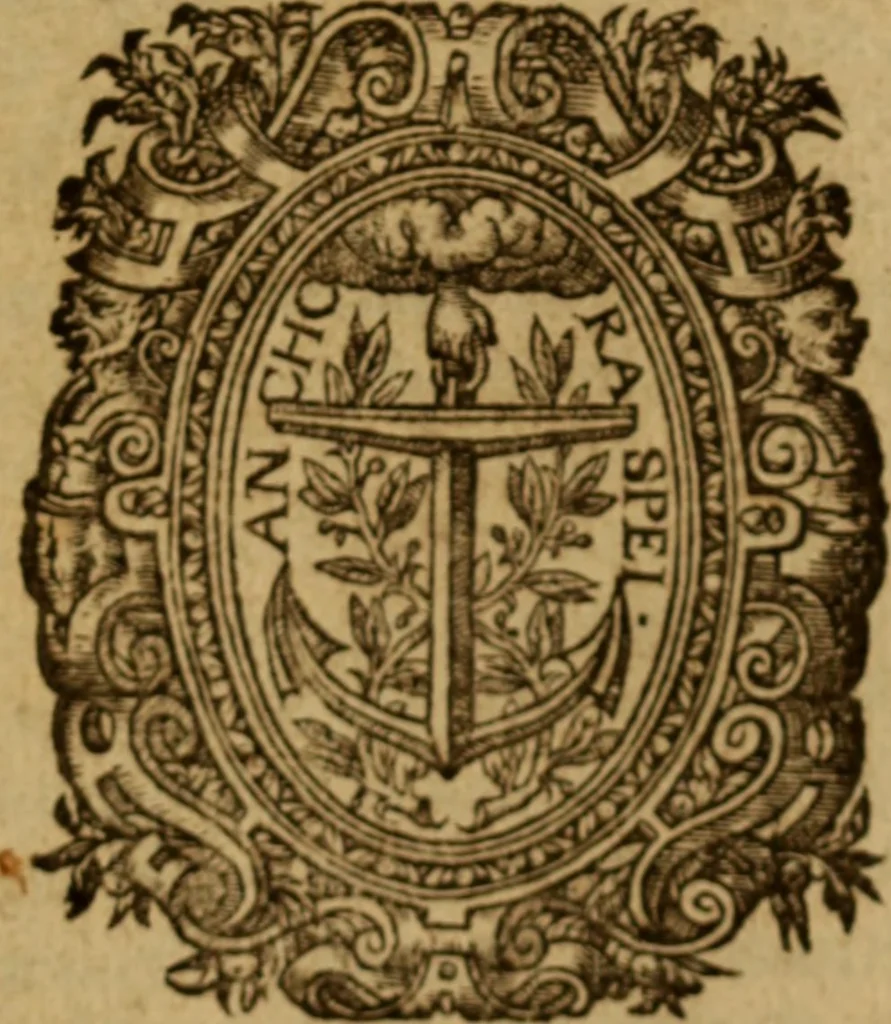 An illustration from Brotherly reconcilement : preached in Oxford for the union of some, and now published with larger meditations for the unitie of all in this church and common-wealth : with an apologie of the use of fathers, and secular learning in sermons, 1605, leaf 6