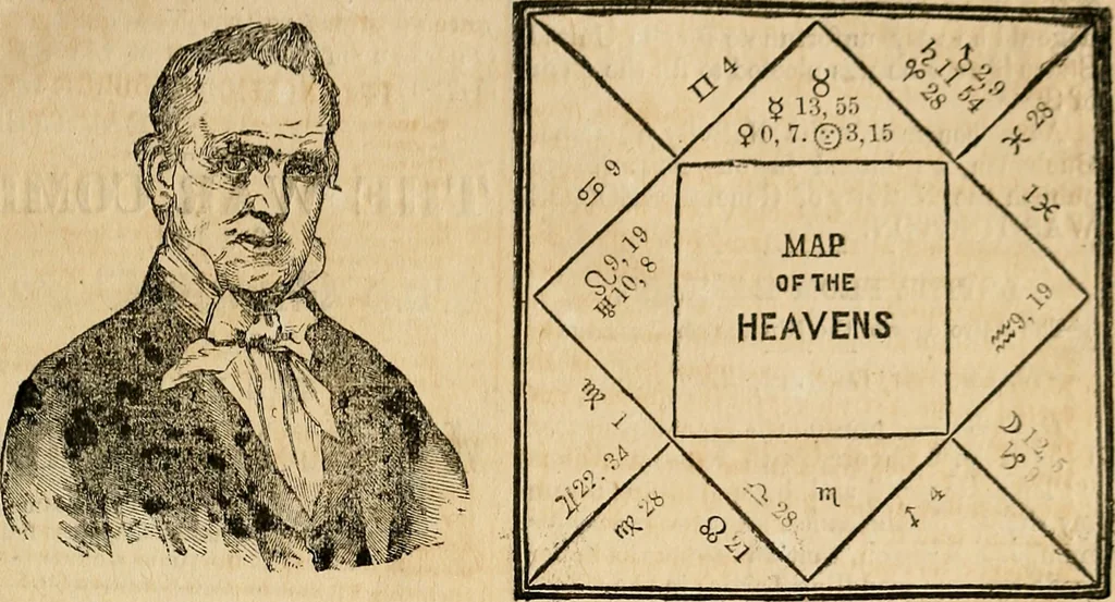 An illustration from Broughton's monthly planet reader and astrological journal, 1860, leaf 104