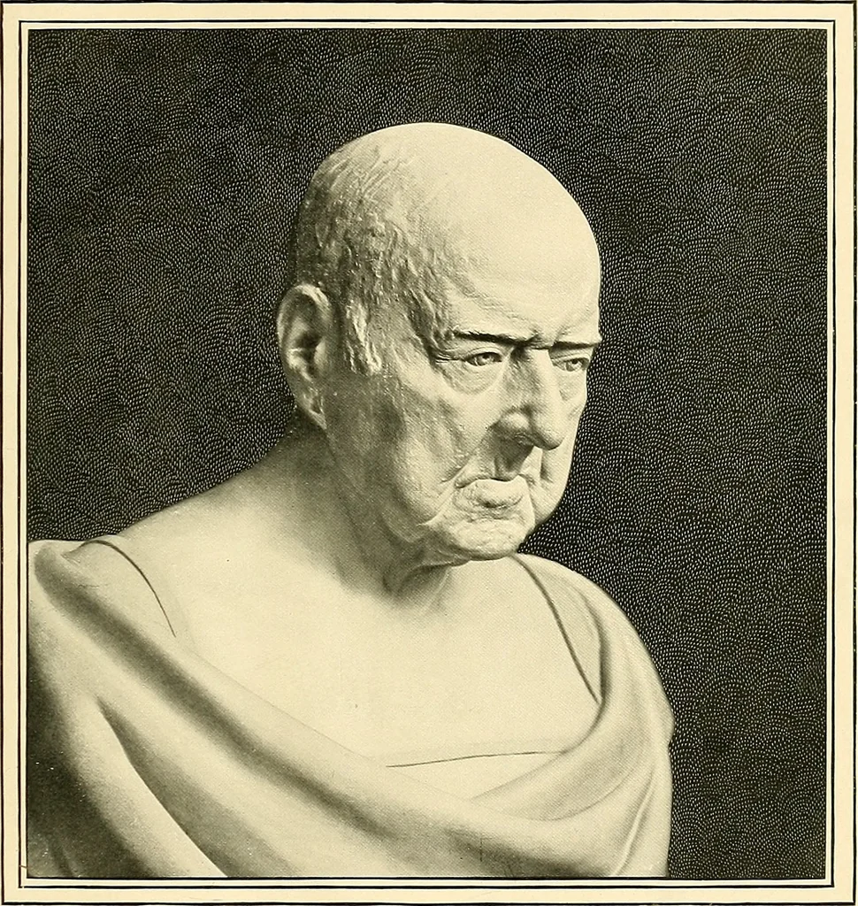 An illustration from Browere's life masks of great Americans, 1899, leaf 100
