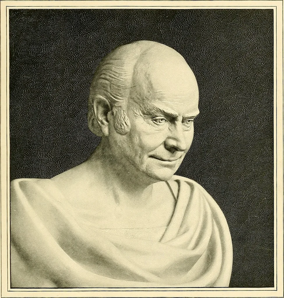An illustration from Browere's life masks of great Americans, 1899, leaf 106