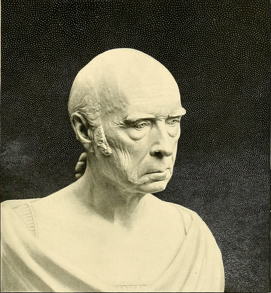 An illustration from Browere's life masks of great Americans, 1899, leaf 118