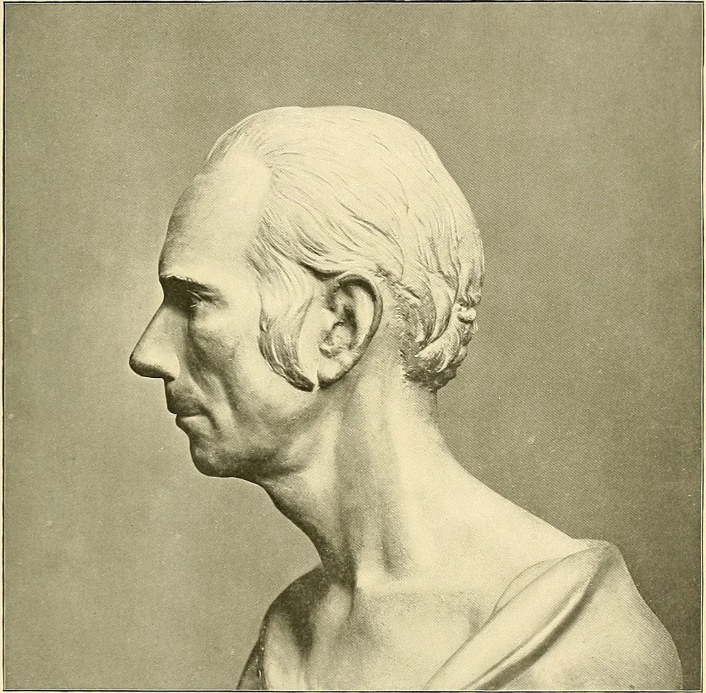 An illustration from Browere's life masks of great Americans, 1899, leaf 156