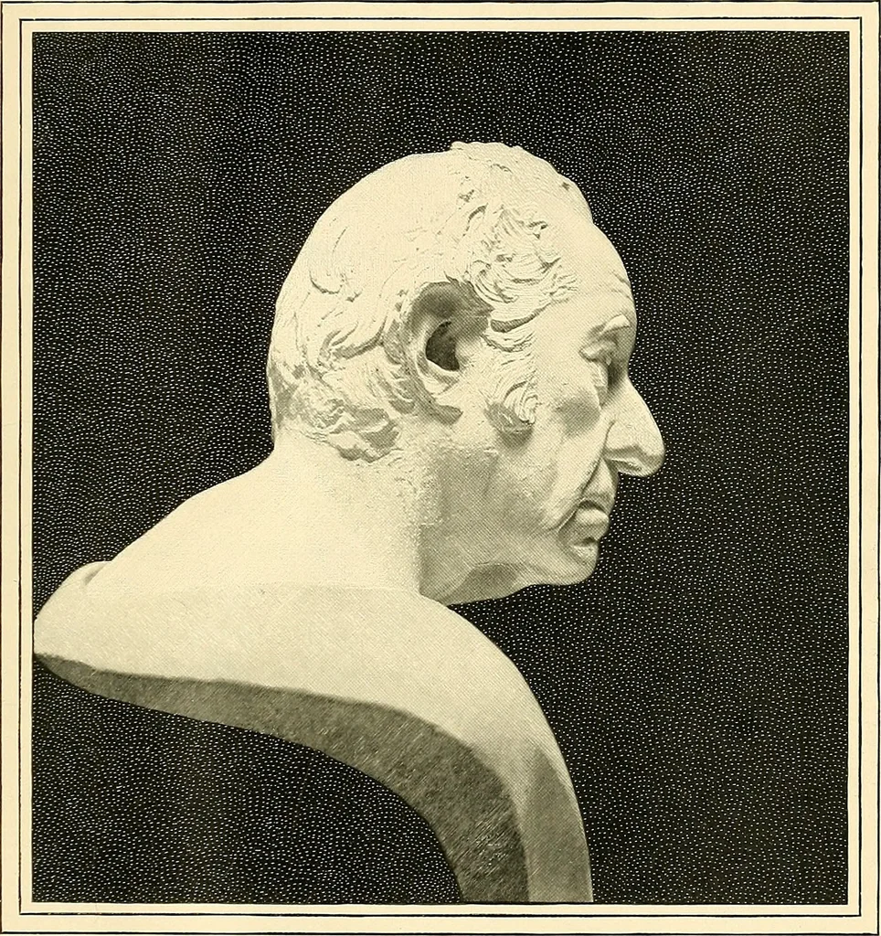 An illustration from Browere's life masks of great Americans, 1899, leaf 164