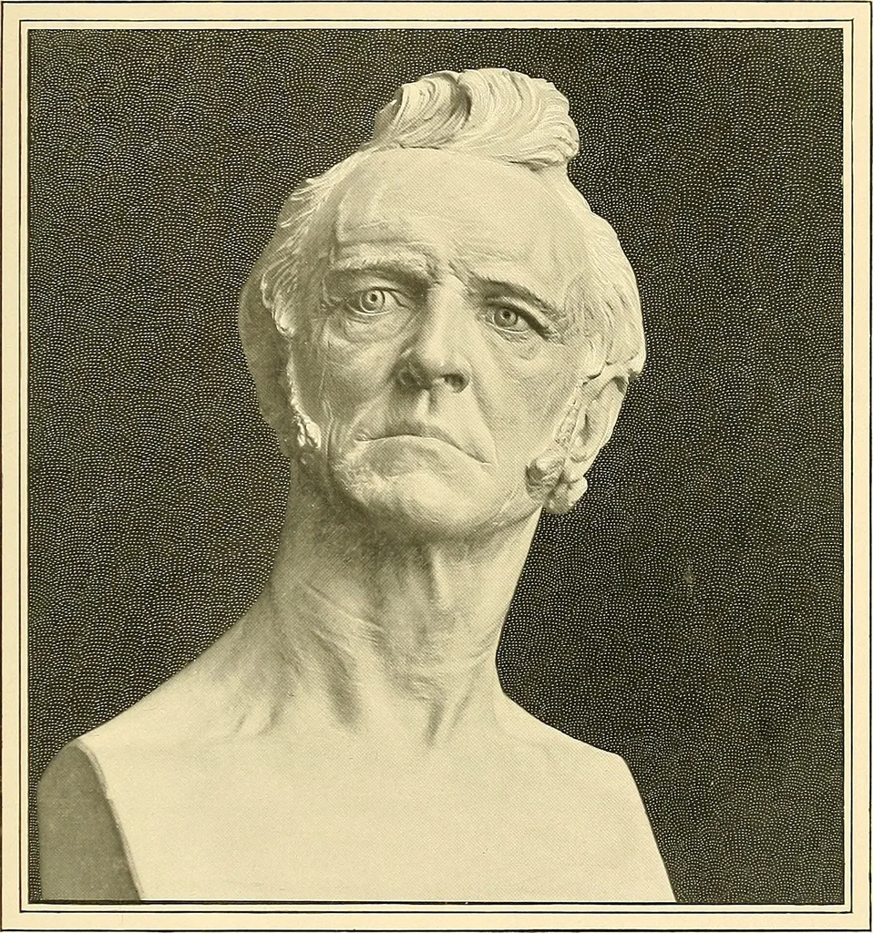 An illustration from Browere's life masks of great Americans, 1899, leaf 184