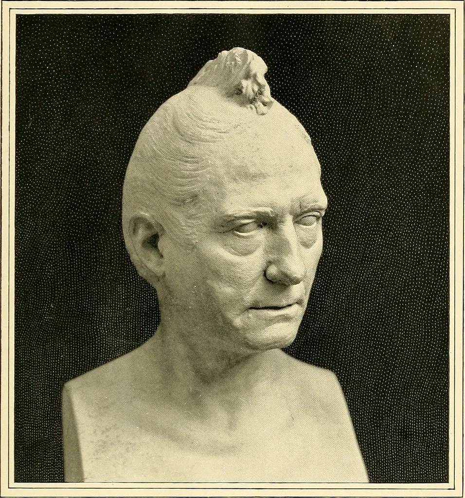 An illustration from Browere's life masks of great Americans, 1899, leaf 58
