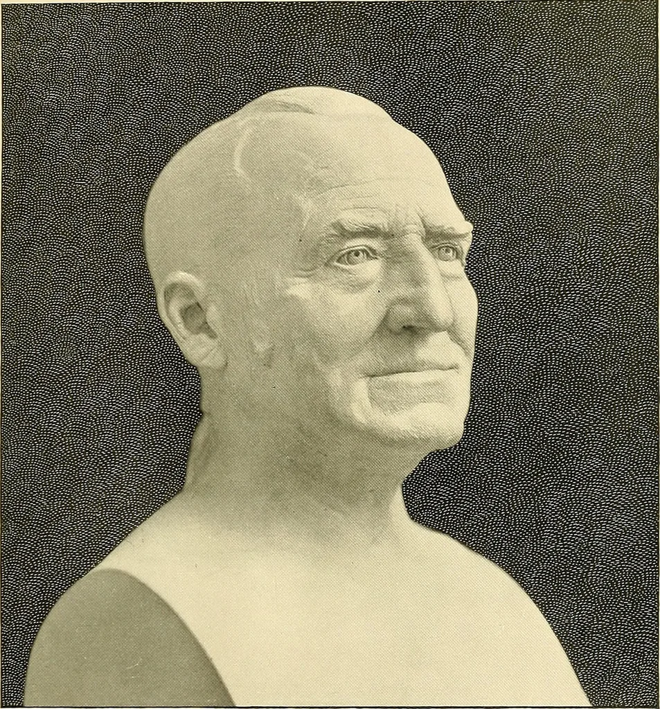 An illustration from Browere's life masks of great Americans, 1899, leaf 66
