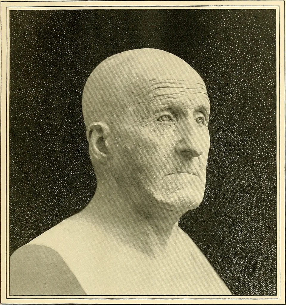 An illustration from Browere's life masks of great Americans, 1899, leaf 72