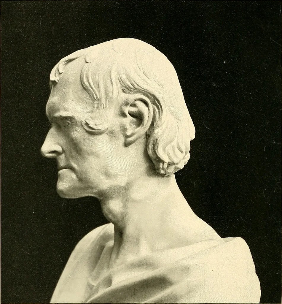 An illustration from Browere's life masks of great Americans, 1899, leaf 81