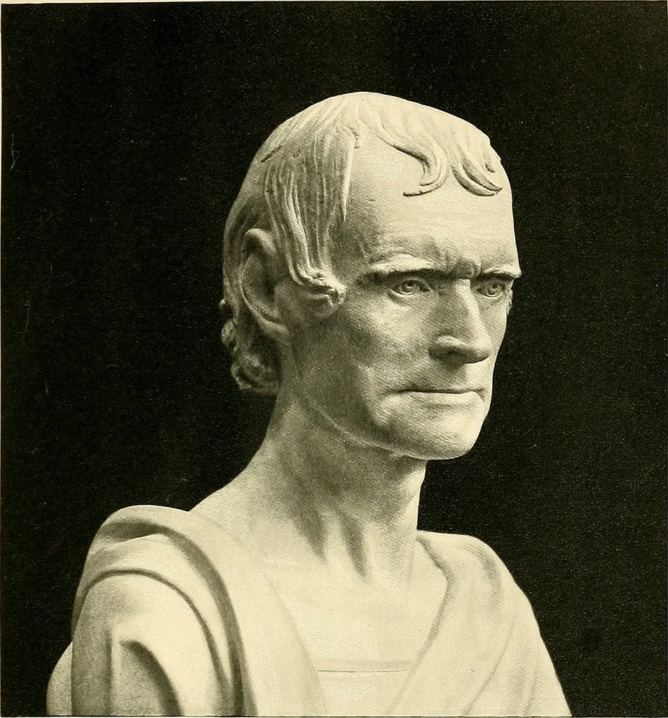 An illustration from Browere's life masks of great Americans, 1899, leaf 86