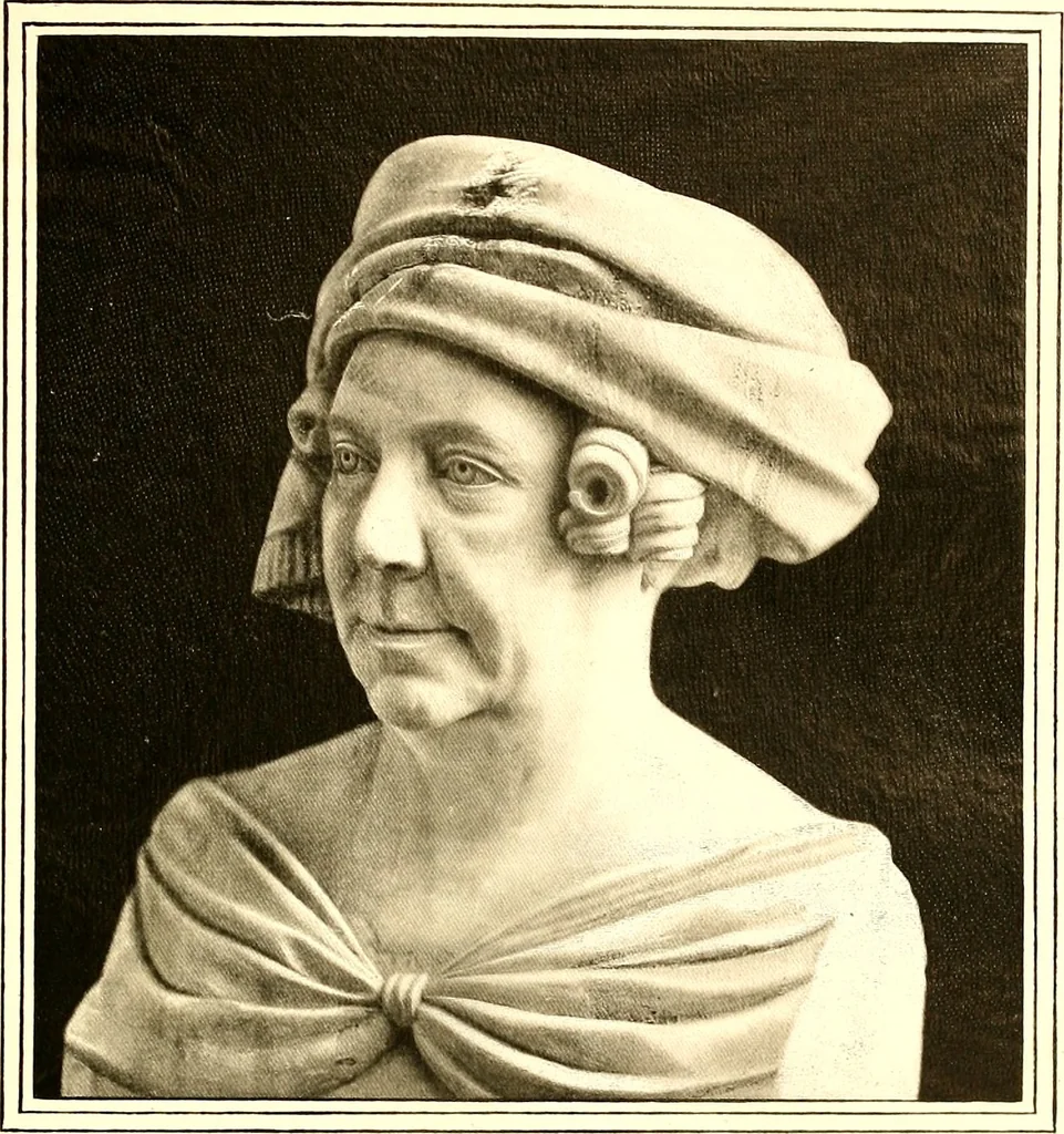An illustration from Browere's life masks of great Americans, 1899, leaf 100