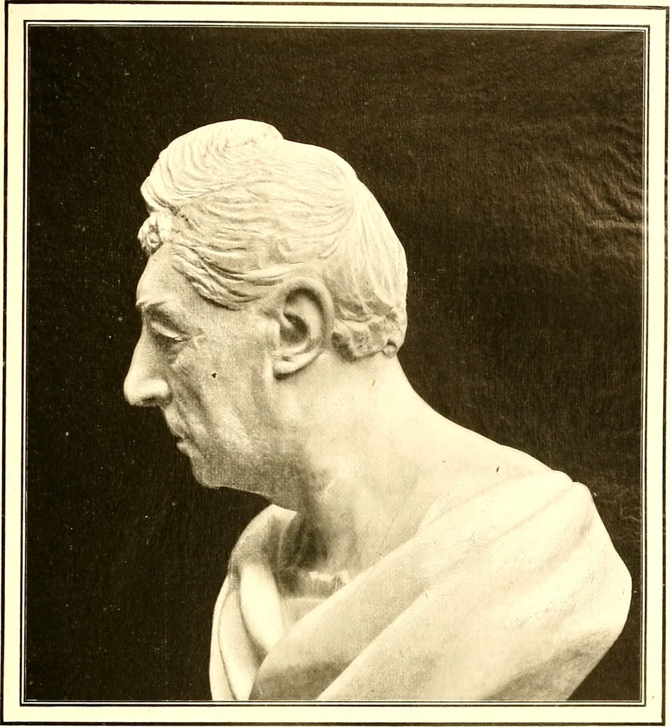 An illustration from Browere's life masks of great Americans, 1899, leaf 112