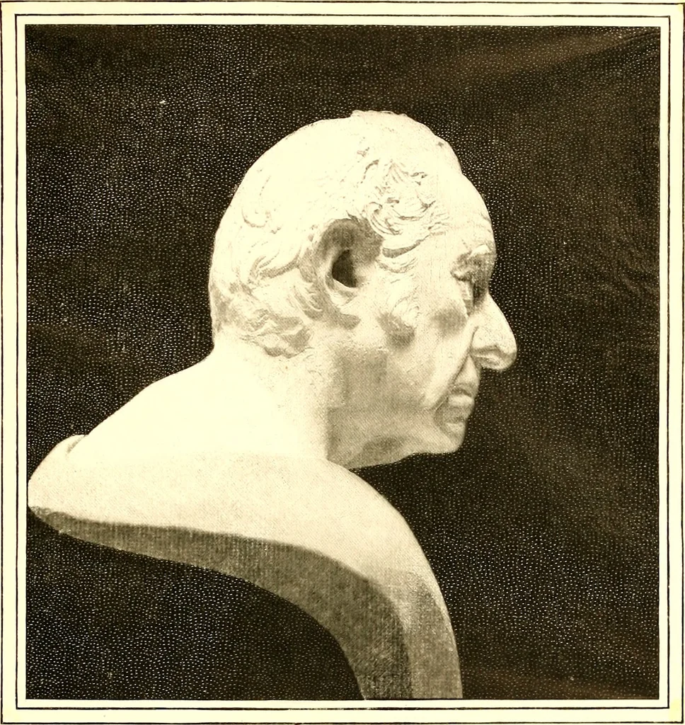 An illustration from Browere's life masks of great Americans, 1899, leaf 130