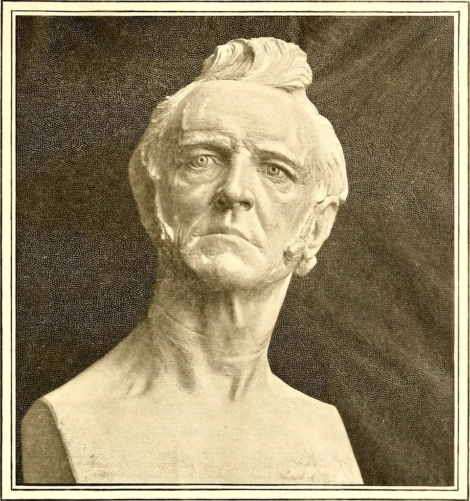 An illustration from Browere's life masks of great Americans, 1899, leaf 148