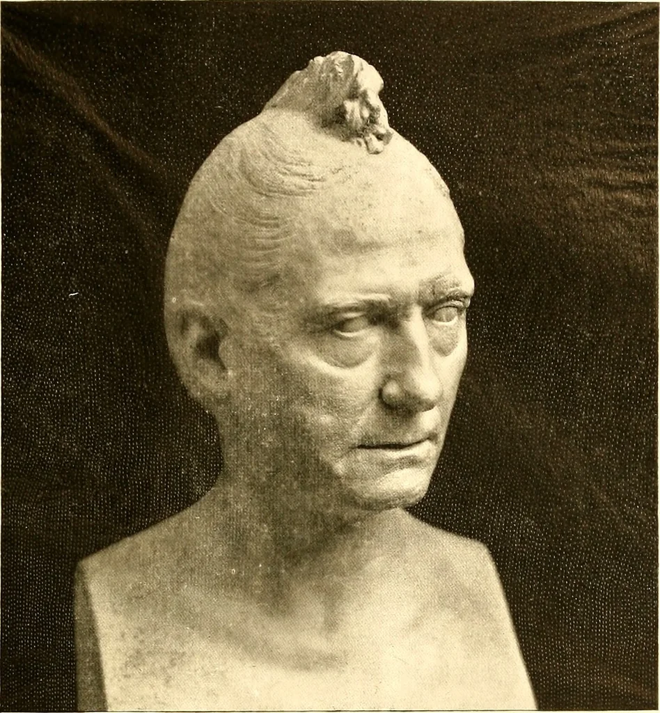 An illustration from Browere's life masks of great Americans, 1899, leaf 54