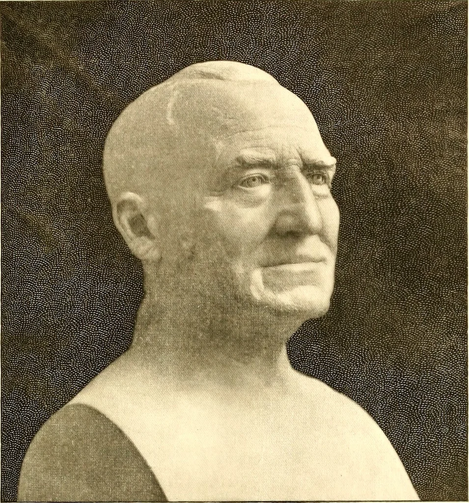 An illustration from Browere's life masks of great Americans, 1899, leaf 60