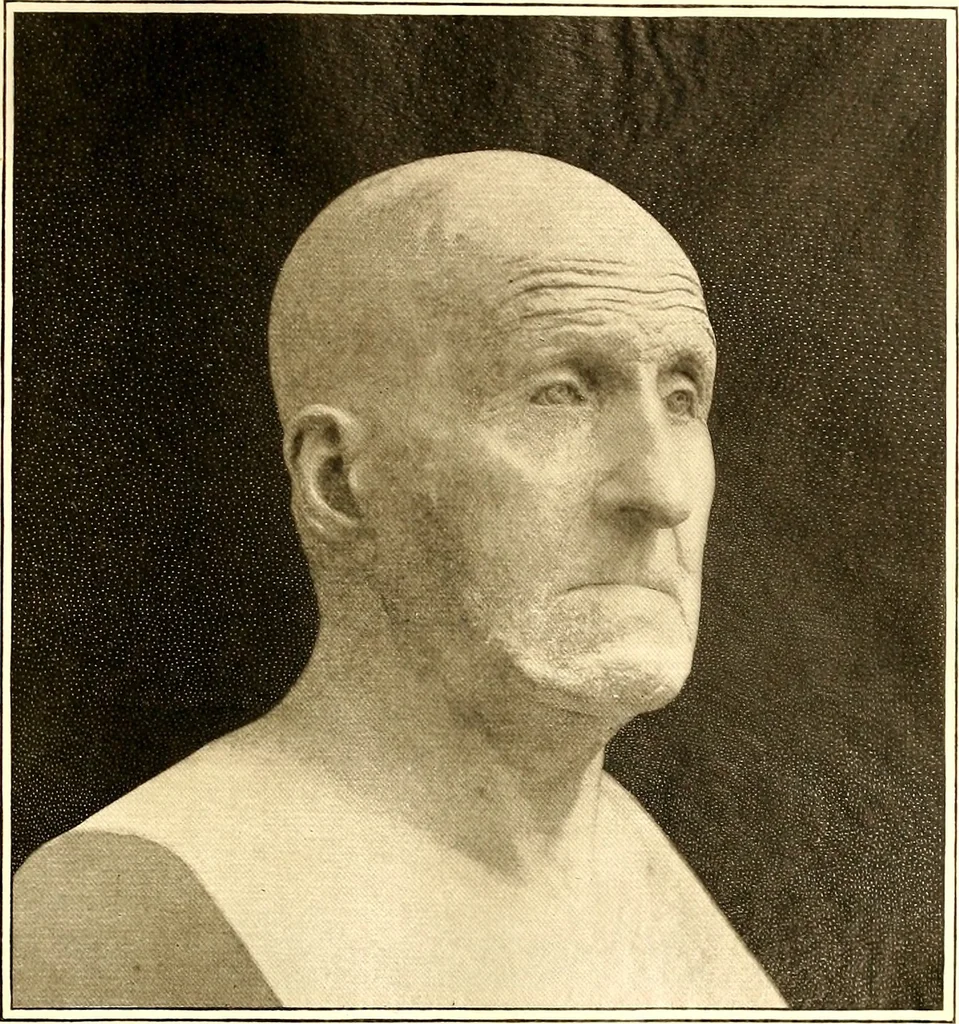 An illustration from Browere's life masks of great Americans, 1899, leaf 64