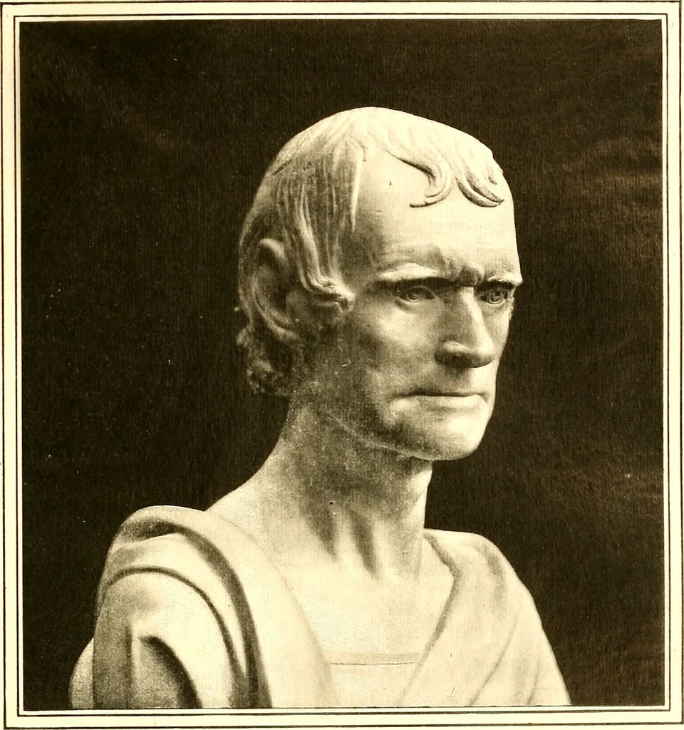 An illustration from Browere's life masks of great Americans, 1899, leaf 72
