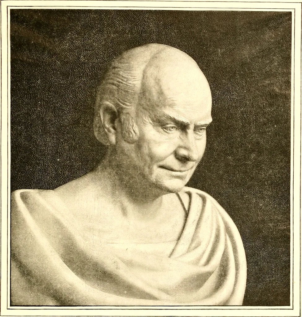 An illustration from Browere's life masks of great Americans, 1899, leaf 88