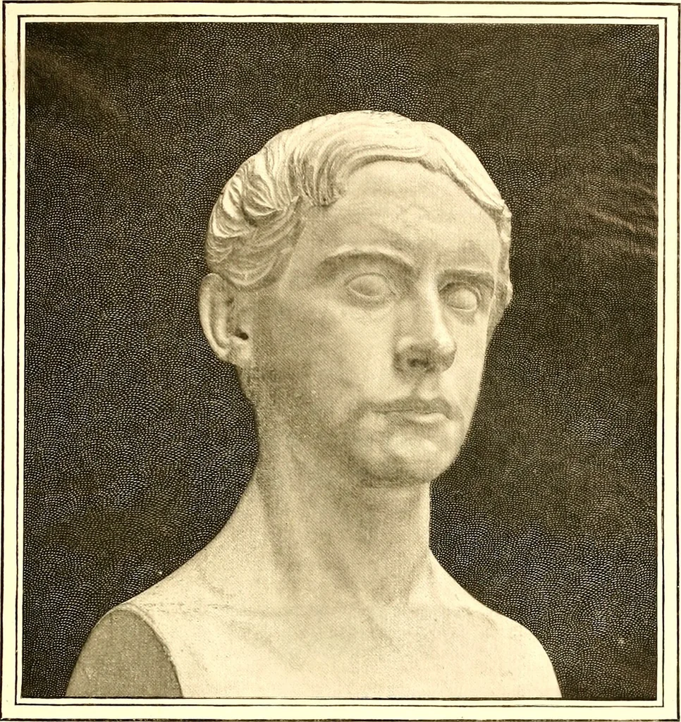 An illustration from Browere's life masks of great Americans, 1899, leaf 92