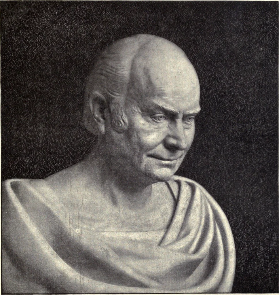 An illustration from Browere's life masks of great Americans, 1899, leaf 104