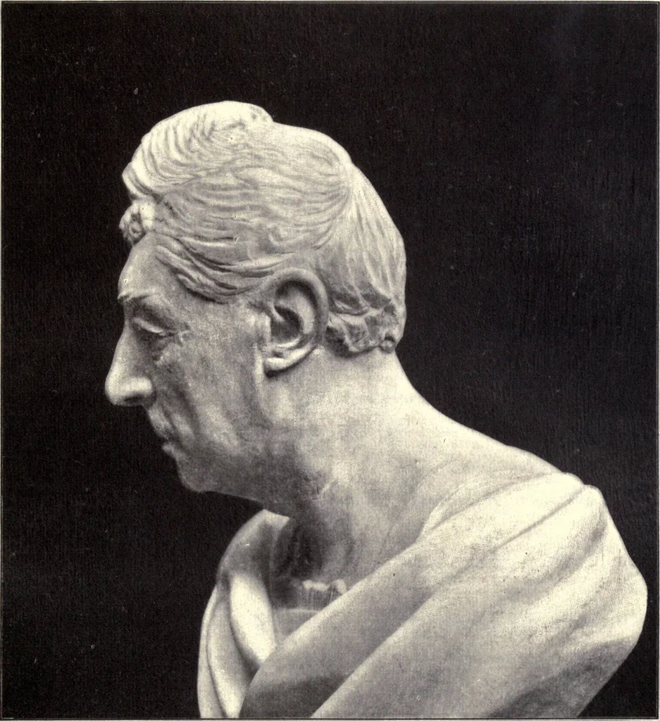 An illustration from Browere's life masks of great Americans, 1899, leaf 138