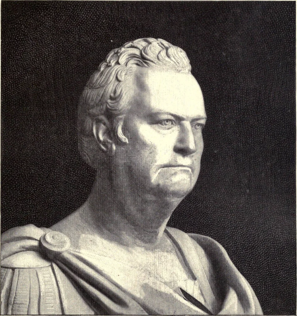 An illustration from Browere's life masks of great Americans, 1899, leaf 146