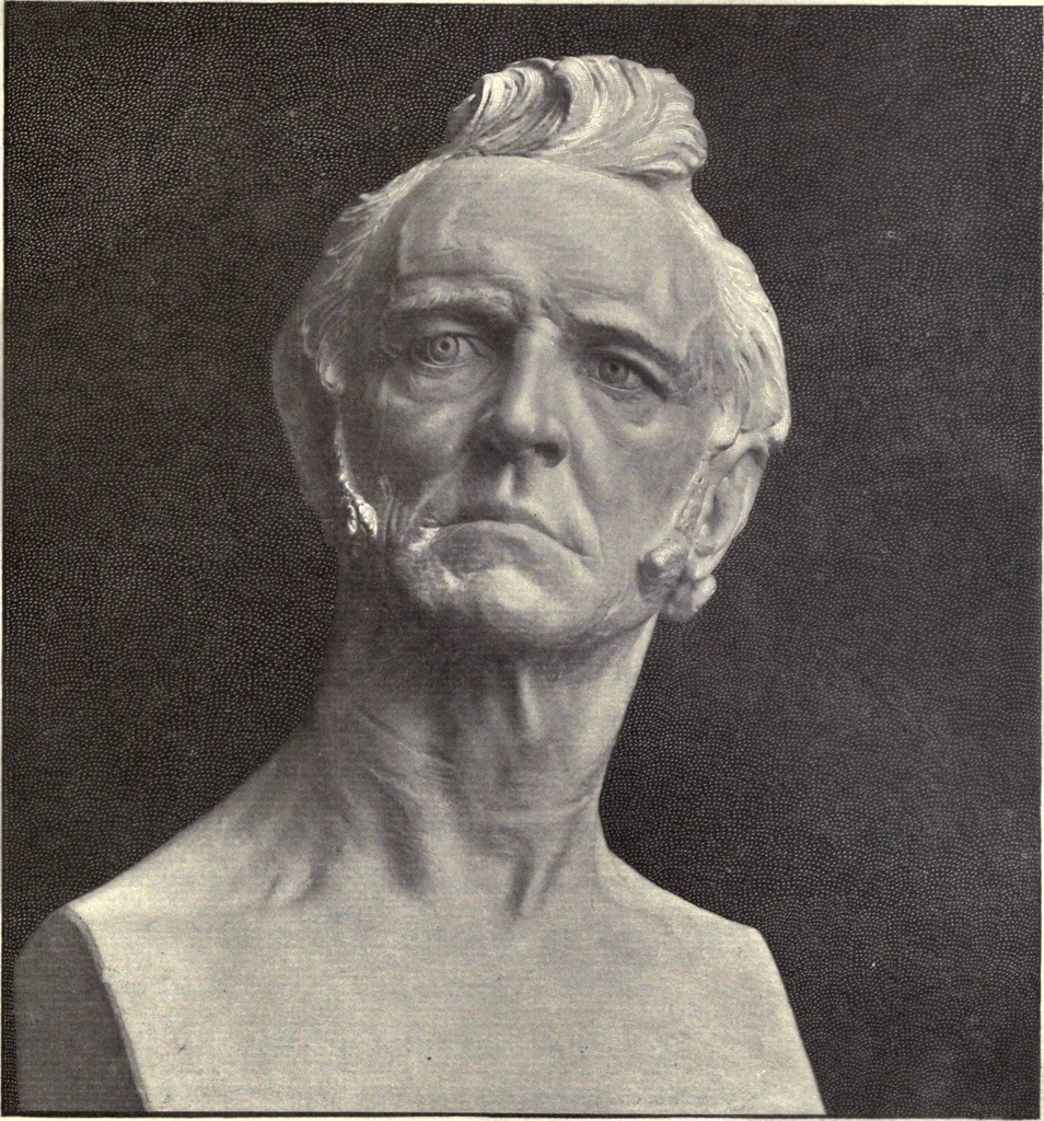An illustration from Browere's life masks of great Americans, 1899, leaf 182