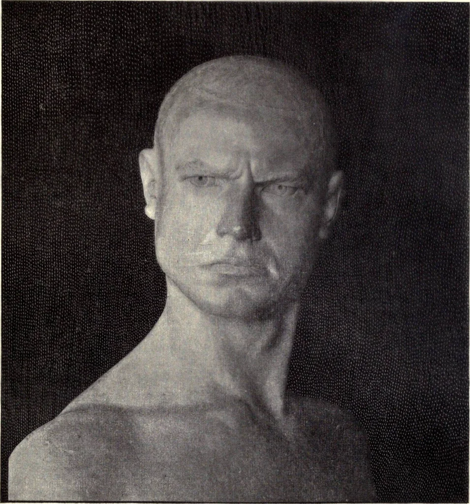 An illustration from Browere's life masks of great Americans, 1899, leaf 198