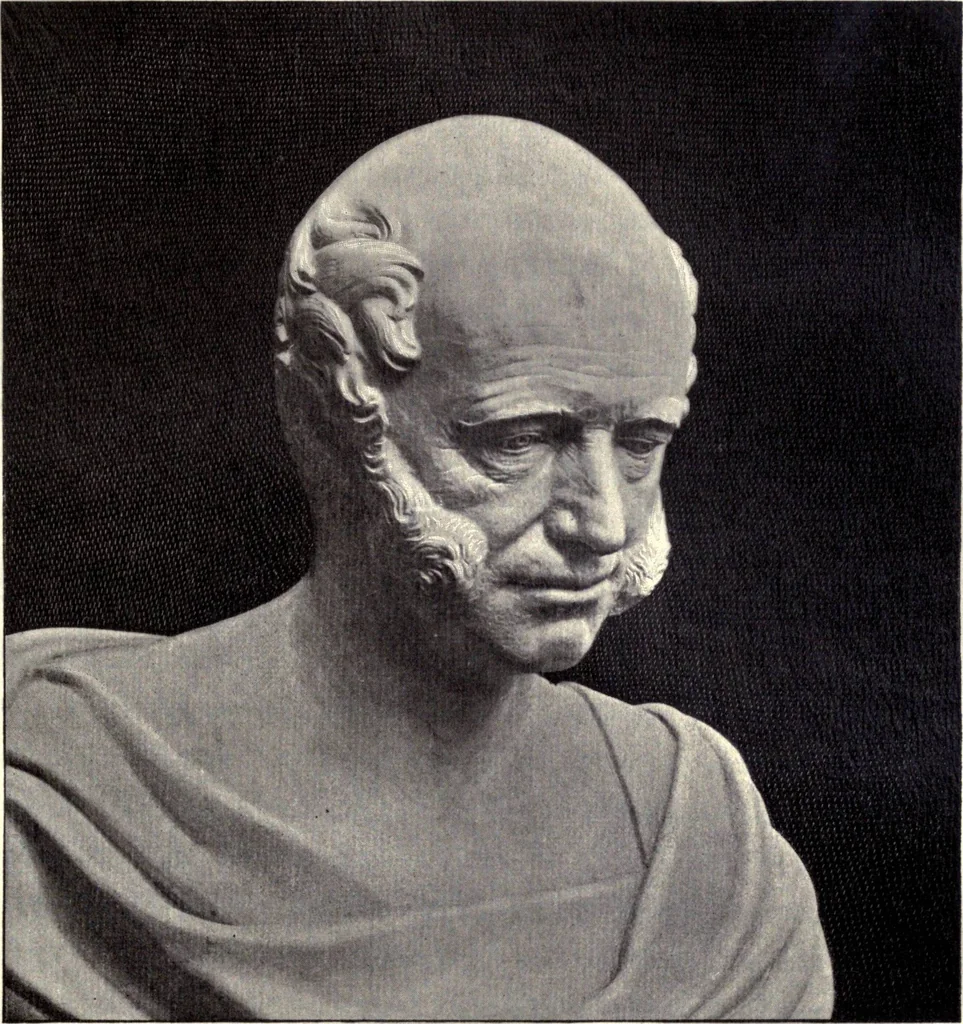 An illustration from Browere's life masks of great Americans, 1899, leaf 204