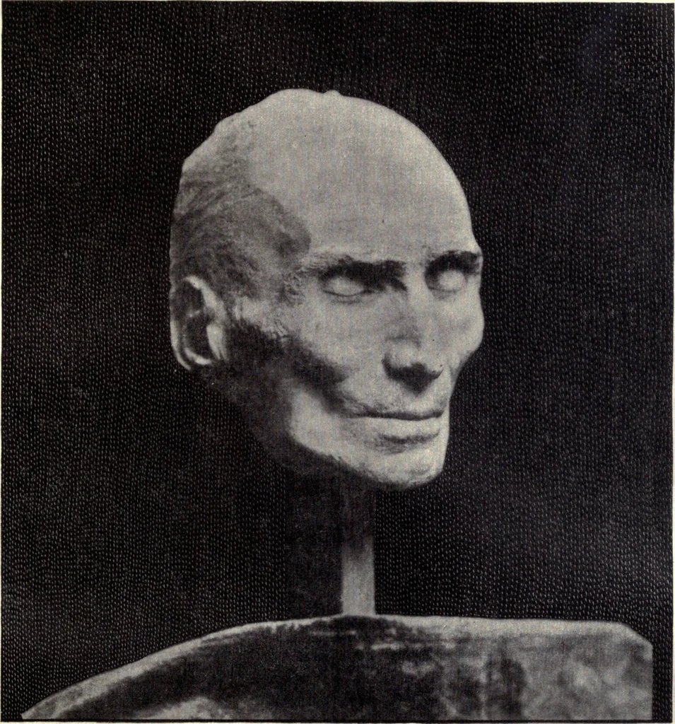 An illustration from Browere's life masks of great Americans, 1899, leaf 216