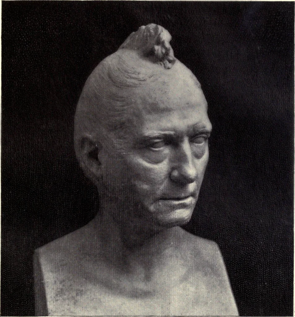 An illustration from Browere's life masks of great Americans, 1899, leaf 60