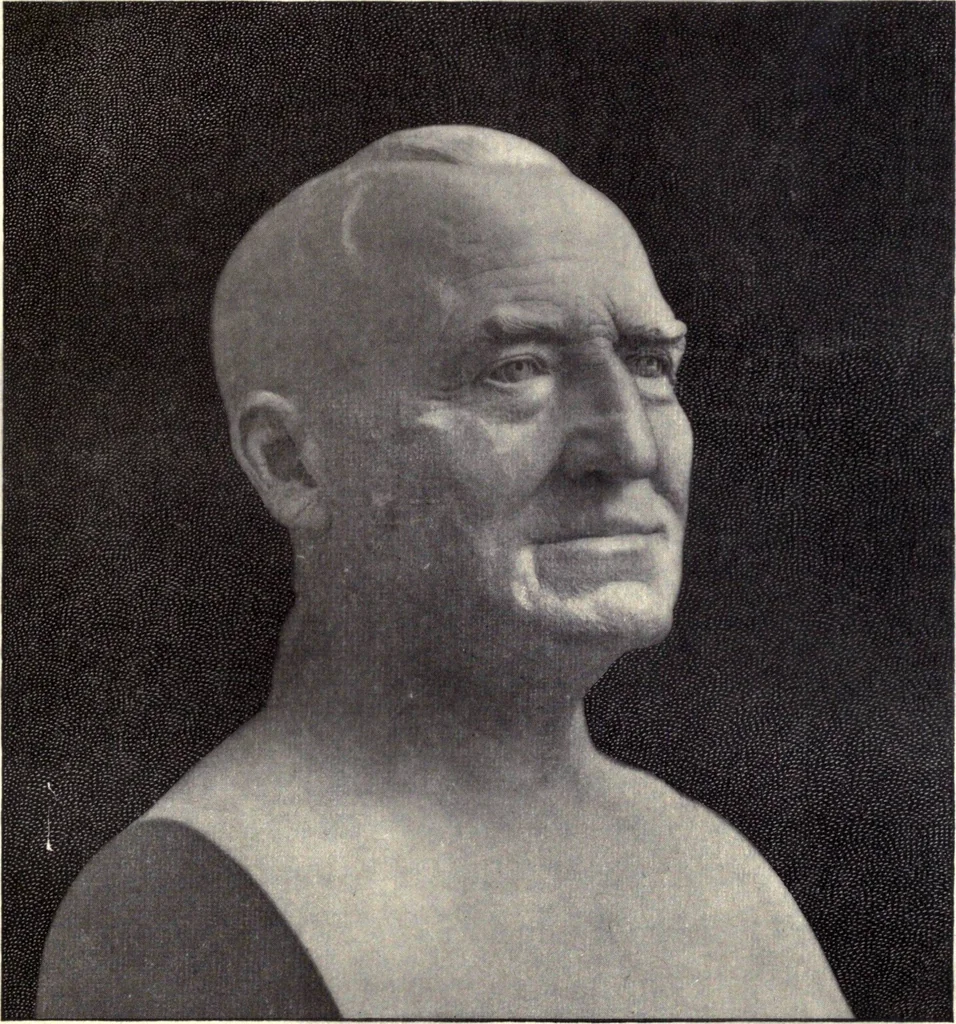 An illustration from Browere's life masks of great Americans, 1899, leaf 68