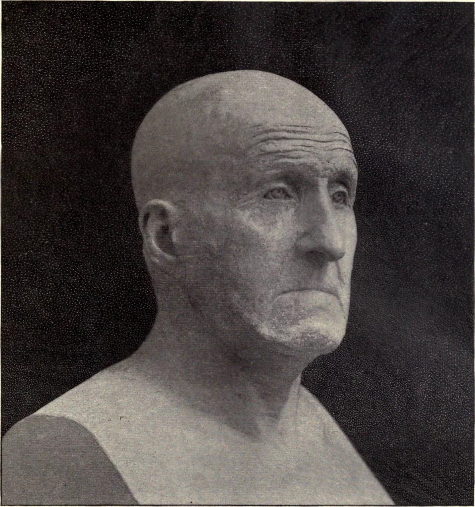 An illustration from Browere's life masks of great Americans, 1899, leaf 74