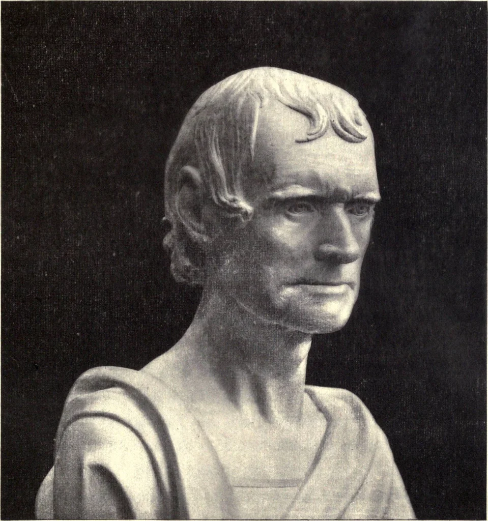 An illustration from Browere's life masks of great Americans, 1899, leaf 84