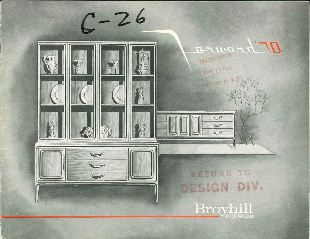 An illustration from Broyhill Premier - Forward 70 Furniture 1964, 1964, leaf 0