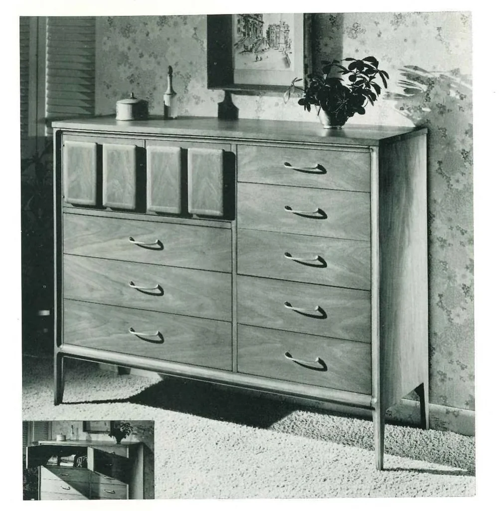 An illustration from Broyhill Premier - Forward 70 Furniture 1964, 1964, leaf 18