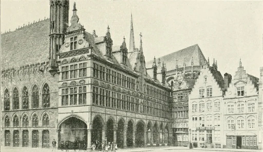An illustration from Bruges et Ypres, 1907, leaf 100