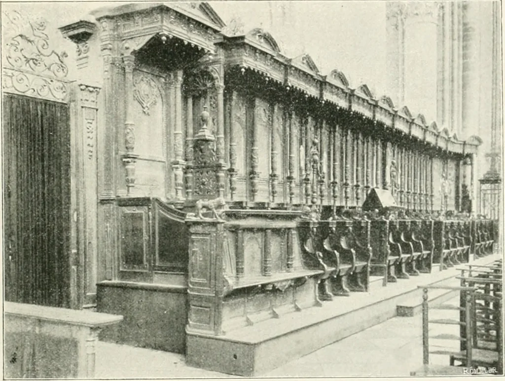 An illustration from Bruges et Ypres, 1907, leaf 108