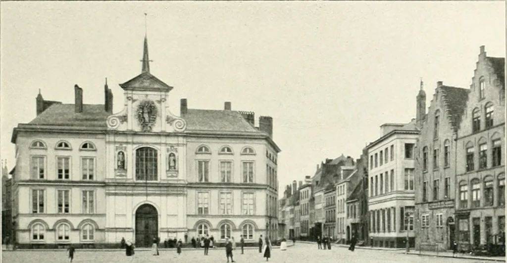 An illustration from Bruges et Ypres, 1907, leaf 12