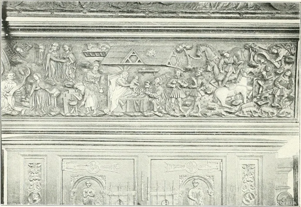 An illustration from Bruges et Ypres, 1907, leaf 121