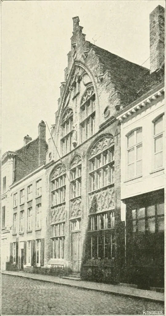 An illustration from Bruges et Ypres, 1907, leaf 132