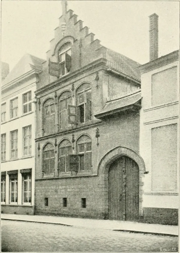 An illustration from Bruges et Ypres, 1907, leaf 134