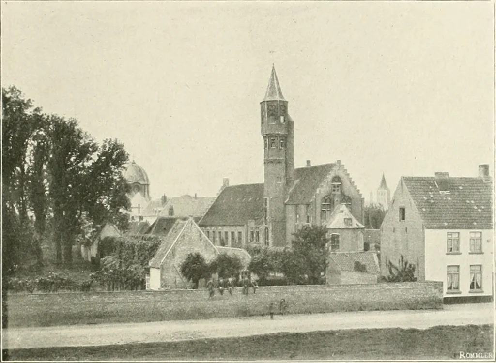 An illustration from Bruges et Ypres, 1907, leaf 74