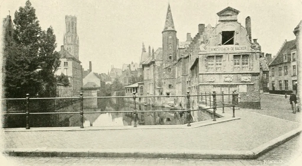 An illustration from Bruges et Ypres, 1907, leaf 8